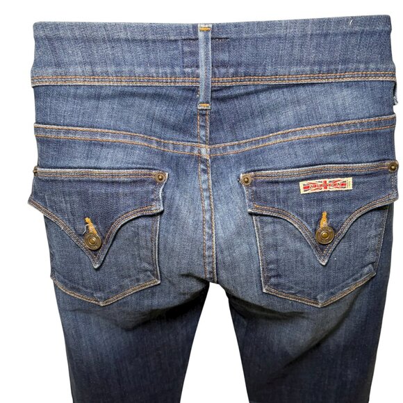 Hudson Beth Mid-Rise Baby Bootcut Flap Pocket Jeans Size 24 - Picture 4 of 8